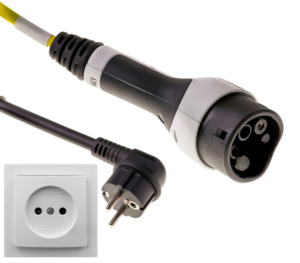 portable ev charger plug into wall