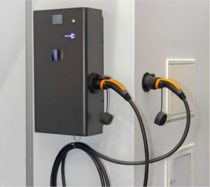 wall mounted ev charger garage